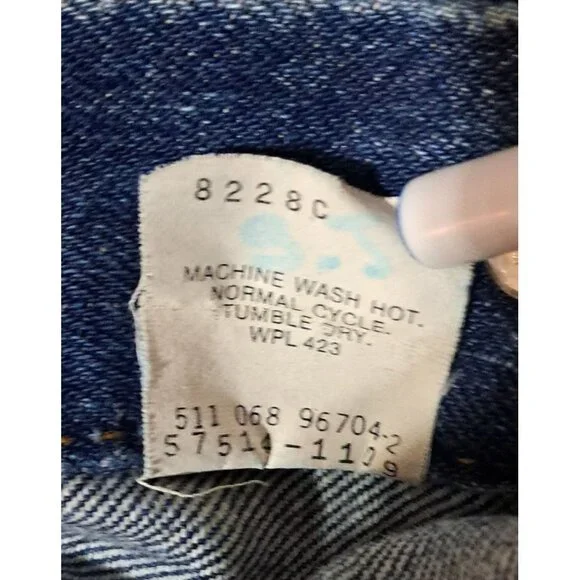 Vintage 1980s Levis Type III Trucker Jacket Kids M USA Womens XS/S Cropped - Picture 4 of 9